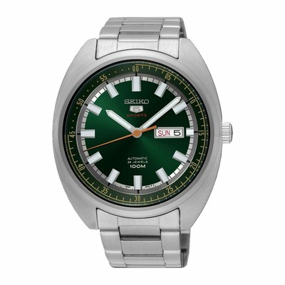 Seiko 5 Sports Orologio Automatico 100M QUADRANTE VERDE NUOVO, MA  esposizione negozio modello Giappone | eBay