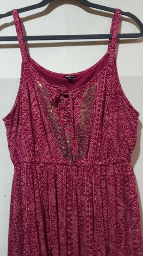 Torrid Maxi abito da donna taglia 1 o 14/16 EUC bohémien - Foto 3 di 8