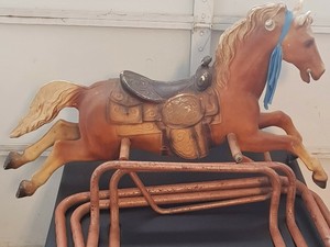 vintage spring rocking horse