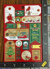 CHRISTMAS, WINTER, LABELS DIFFERENT DESIGNS, 1 SHEET BEAUTIFUL STICKERS XMAS15