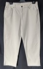 WOMEN'S PANTS CROP JONES NEW YORK WHITE SIZE 14 LEG 25" NEW FREE POSTAGE
