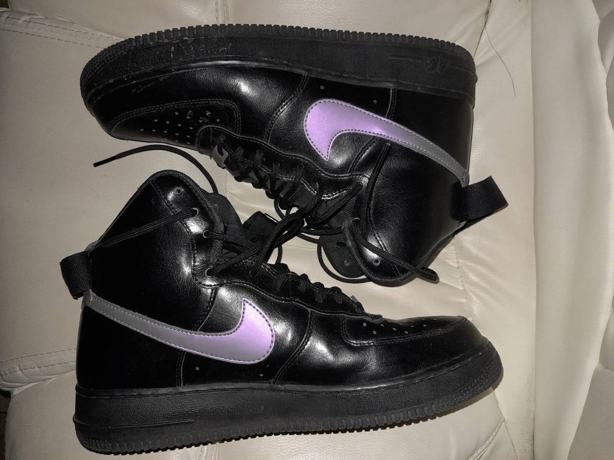 Nike Air Force Black Multi Color High Top Size US10
