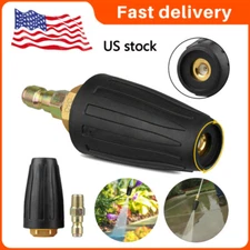 1/4" High Pressure Washer Fast Rotating Turbo Nozzle Spray Tip 4.0 GPM 3000PSI