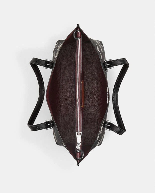 Borsa Coach Mollie nuova con etichetta 25 con stampa fiocco stile CY648 $375