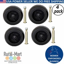 4 pcs Deck Wheels + Shoulder Bolts Lock Nuts For 133957 174873 532133957 5321...