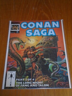 CONAN SAGA #39 MARVEL US MAGAZINE JUNE 1990 --