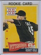 GERRIT COLE ROOKIE CARD Baseball Pittsburgh Pirates Panini Hometown Heroes RC 