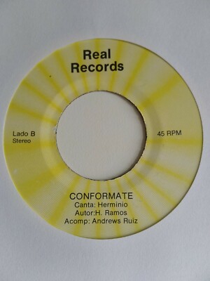 Herminio Ramos Conformate / Si Te Vas REAL TECORDS  VG+ #2016