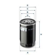 UFI Oil Filter Spin-On Fits Alfa Romeo 4C 4C Spider Giulietta 23.596.00