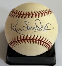 Ken Sanders 1970 Milwaukee Brewers - Kansas City A’s Autographed ML Baseball COA