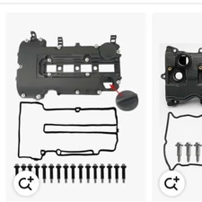 MITZONE Engine Valve Cover with Gaskets Bolts & Oil Filler Cap Compatible with