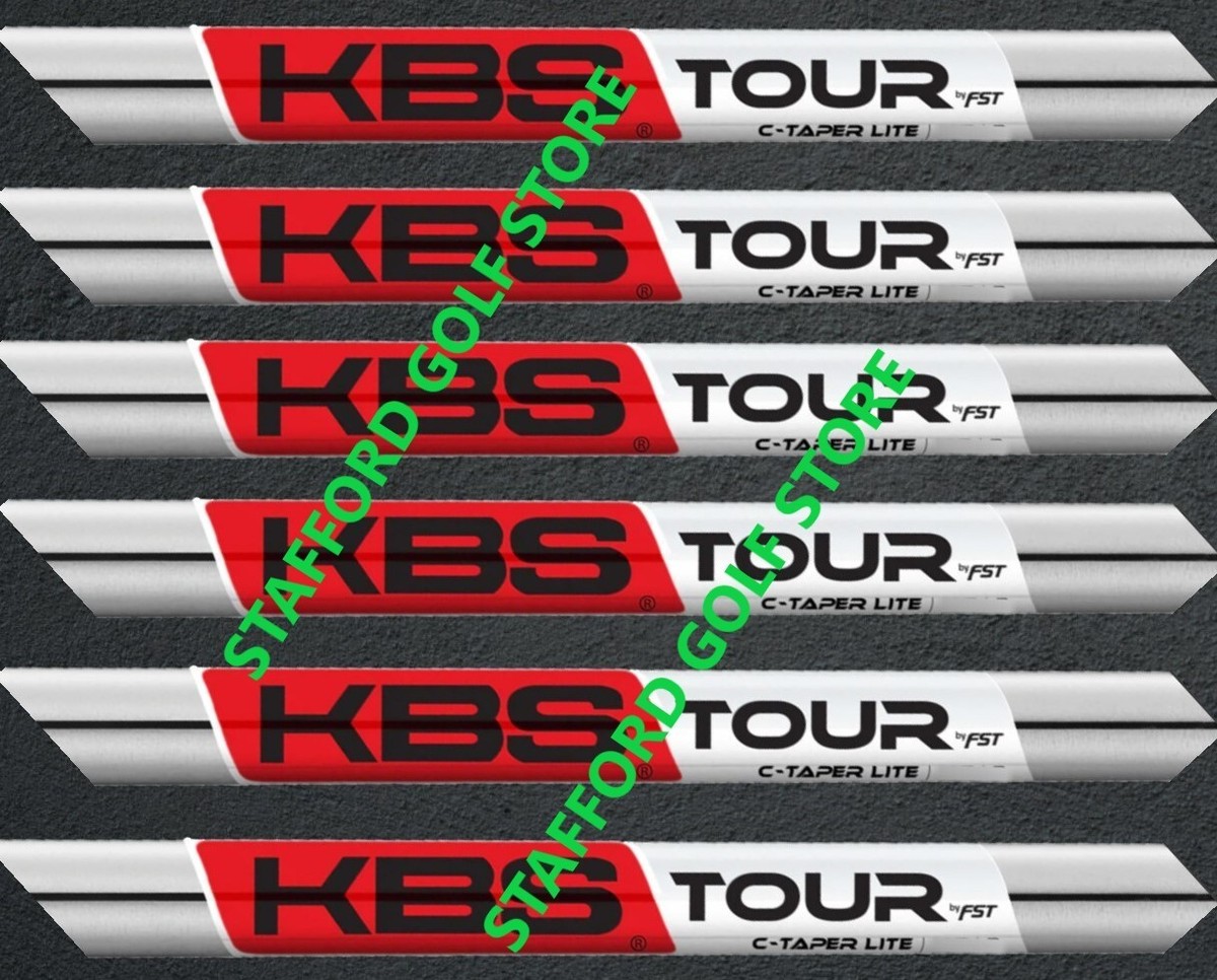 New KBS Tour C-Taper Lite Steel Iron Shafts .355 Tip - S Flex 110g