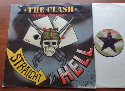 UK!!! THE CLASH Straight to Hell / Should I Stay Or Should I Go 1982 12'' CBS