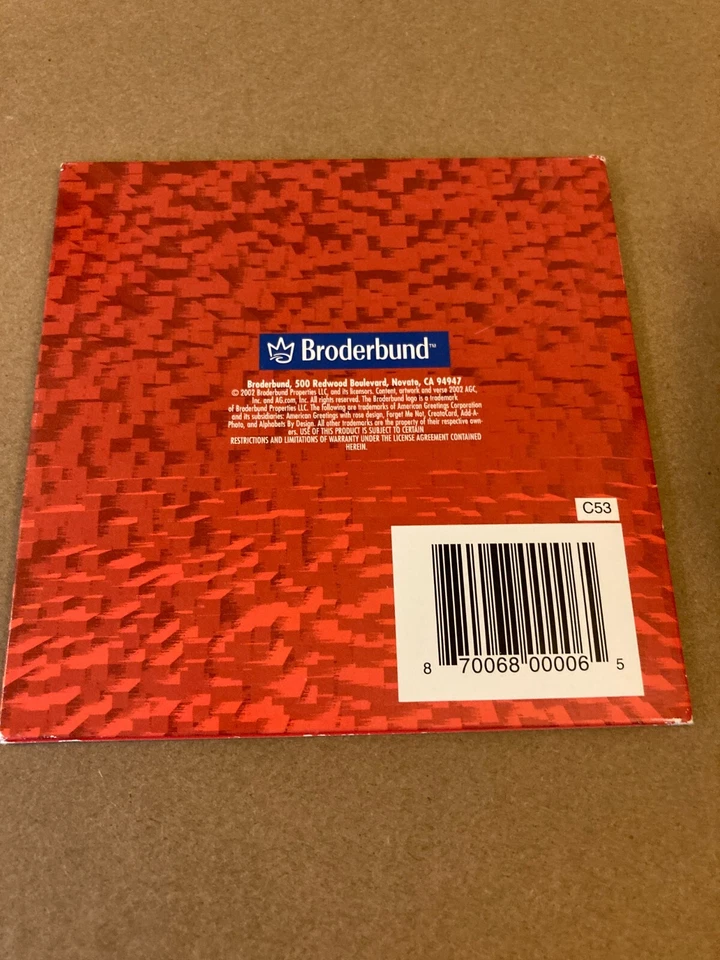 American Greetings CreataCard by Broderbund (CD-ROM, 2002) Win 95/98/2000 RARE - Image 2 of 4
