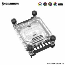 Barrow CPU Copper Water Block for AMD RYZEN 3 5 7 9 AM4 AM5 LTYK3A-04 V2 Black