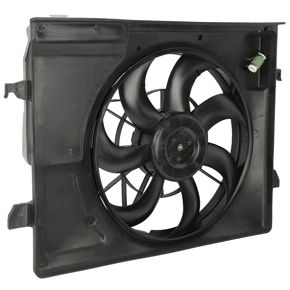 Conjunto de ventilador de refrigeración del radiador para Kia Forte Koup 2010 2011-2013 674-50552 12V Foto 4 de 4