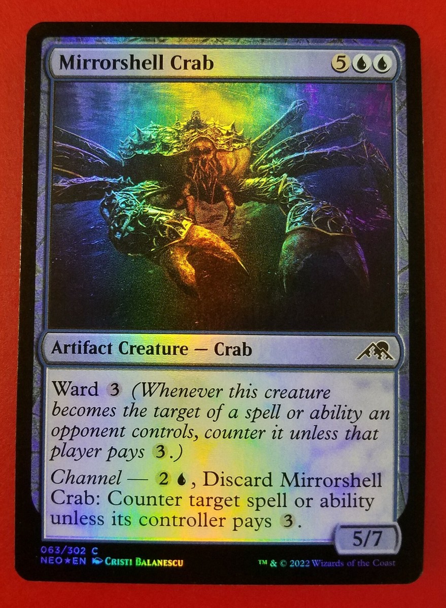 1x Mirrorshell Crab | FOIL | Kamigawa Neon Dynasty | MTG Magic