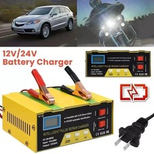 Car Battery Charger Heavy Duty 12v24v Smart Automatic Intelligent Pulse Repairs Car Battery Charger Heavy Duty 12v24v Smart Automatic Intelligent Pulse Repairs