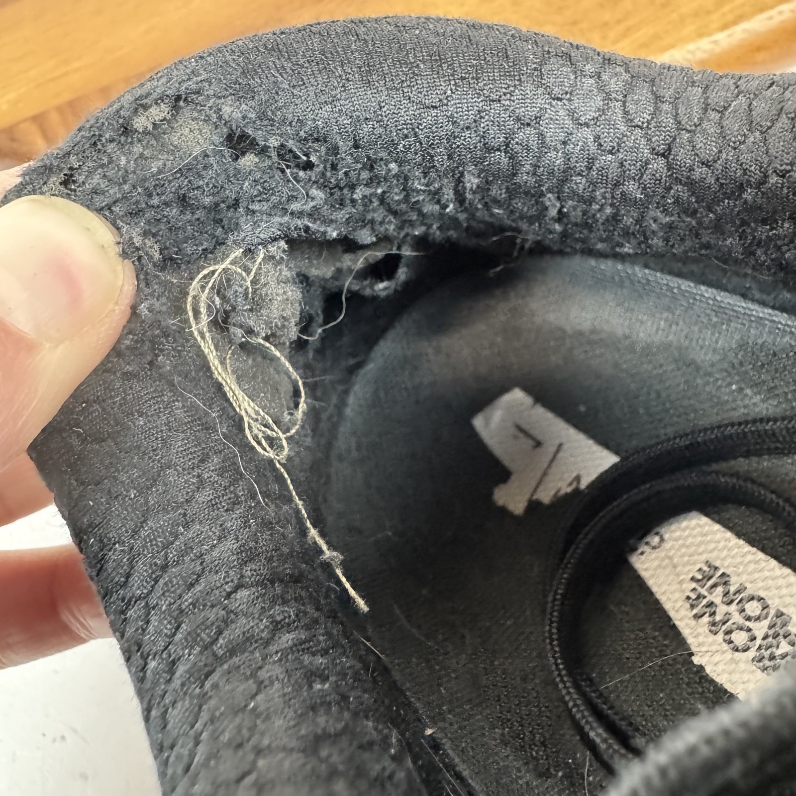 Womens Hoka One One Bondi SR Black Leather Comfort Running Sneakers Size 9.5 GUC thumbnail 10