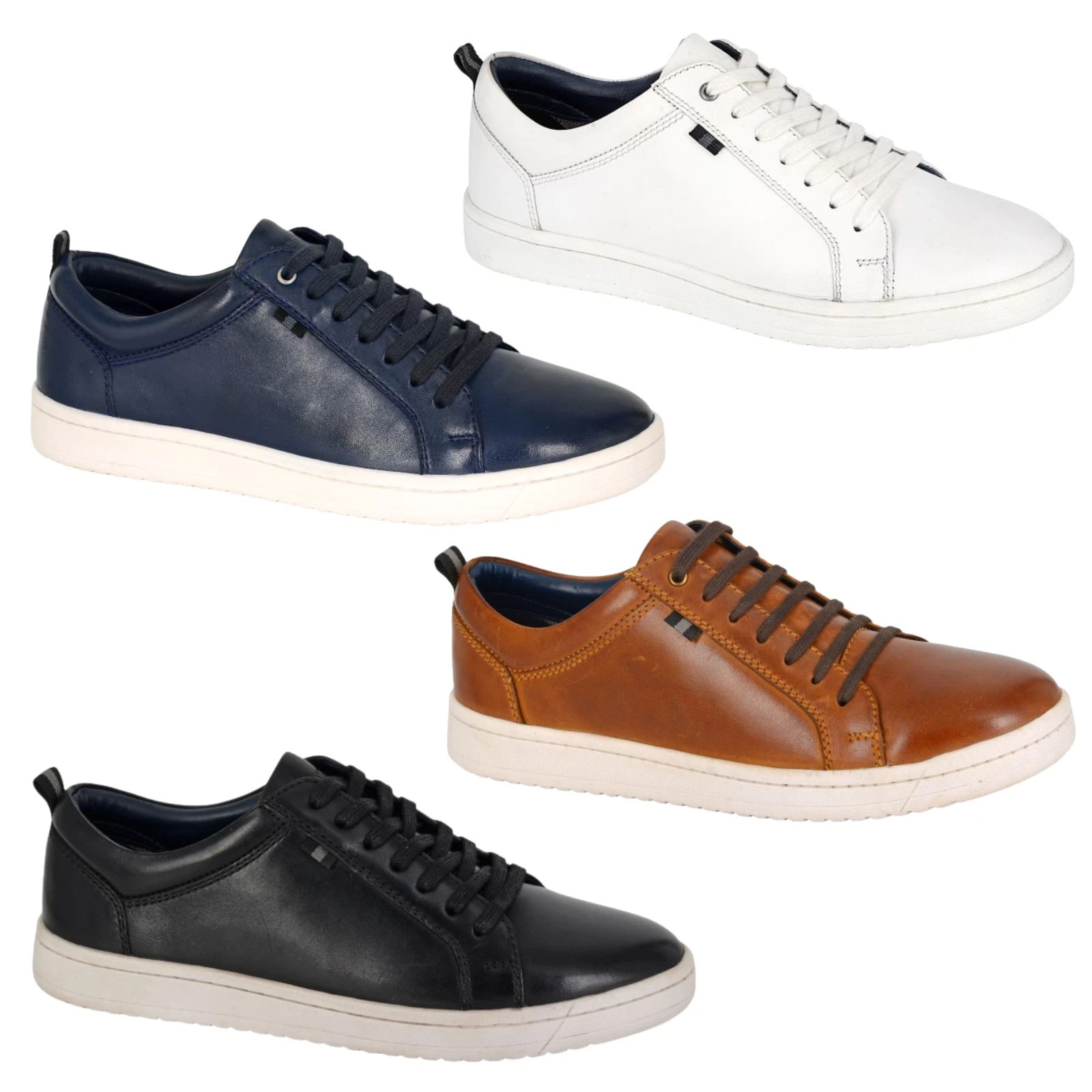 Mens Roamers Leather Shoes Casual Leisure Lace Up Comfort Shoe Sports Trainers
Opens in a new window