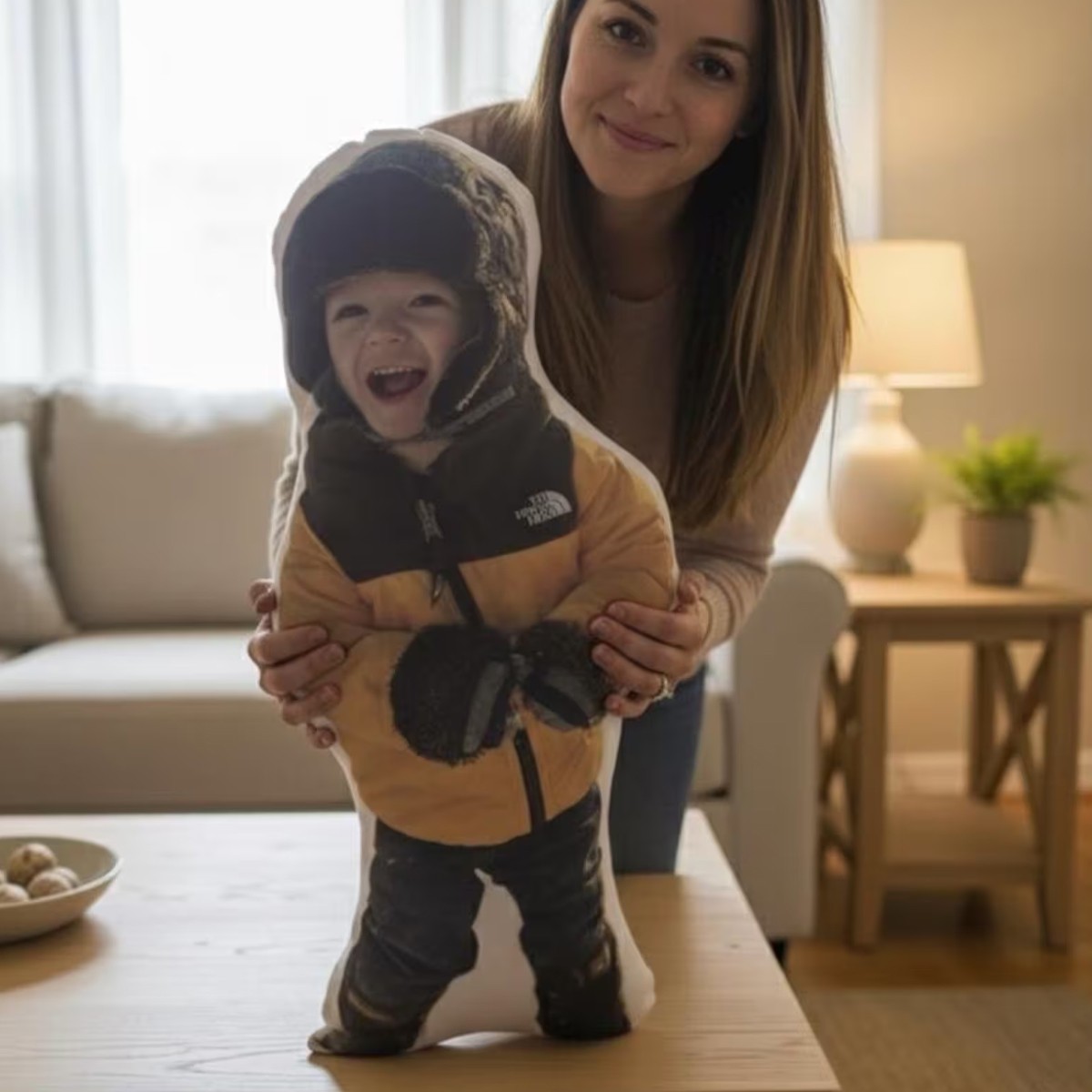 Personalized Photo Pillow for Kids - Custom Shaped Superhero Plush Face Gift