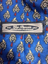 Vintage Gap Denim 100% Silk Men's Necktie Made In USA