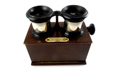 Stereooscope Verascope Richard 45x107mm antiker Holz Stereobetrachter  jt108