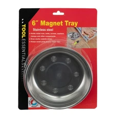 Tool Essentials 6" Stainless Steel Magnetic Parts Tray