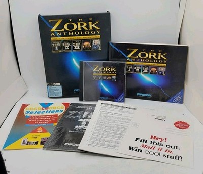 Zork Anthology Big Box PC CD-ROM Infocom Complete 5 Games Mac IBM Vintage
