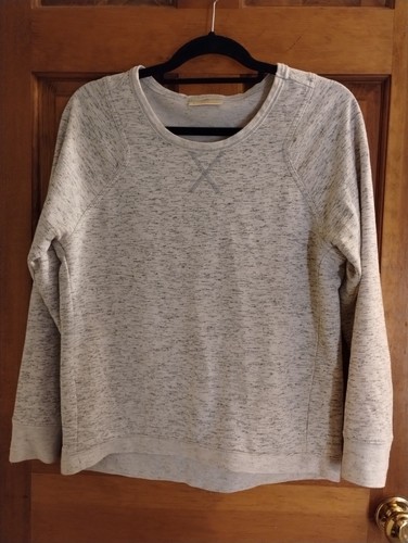 Bobbie Brooks Pullover Sweatshirt Heather Gray Crew Neck Long Sleeve Size S