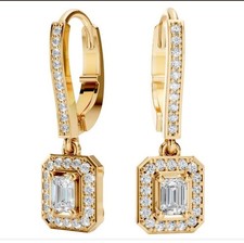 4.00 Carat Natural Moissanite 925 Silver Drop Dangle Handmade Earring For Her