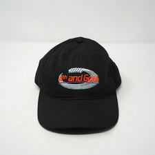 Gorra de béisbol ajustable de colección 4th and Goal negra Coach