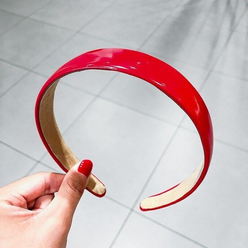 Diadema Banda Banda para el Cabello Piel Brillante Pinkycolor PU Damas Accesorio para el Cabello Niñas - Imagen 14 de 24