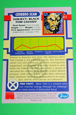 1992 X-MEN PROMO Black Tom Cassidy #61 TOY BIZ PARALLEL INSERT CARD MARVEL COMIC