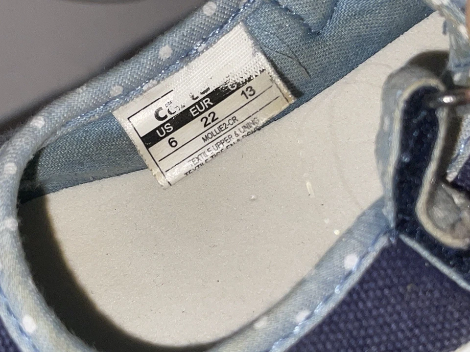 Carter's Girls Mollie-2 Mary Jane Plano, Azul Denim, Talla 6 Niño Pequeño Foto 3 de 3