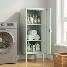 1 Door Metal Locker Cabinet for Gym, Office, Home 350mm W x 380 mm D x 985mm H