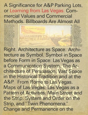 Learning from Las Vegas, facsimile edition | Robert Venturi (u. a.) | Buch