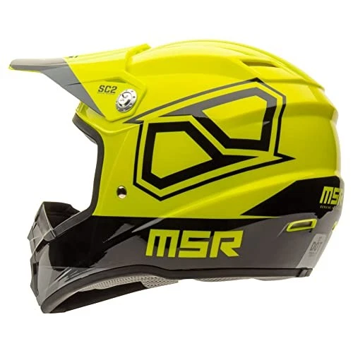 MSR SC2 Motocross Dirt Bike Off-Road Helmet Large Flo Green/Black Foto 2 de 4