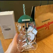 Original Starbucks Bearista Limited Edition Bear Glass Cold Cup