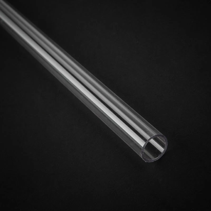 Bitspower None Chamfer PETG Link Tube 12/10mm, 100cm - Transparent