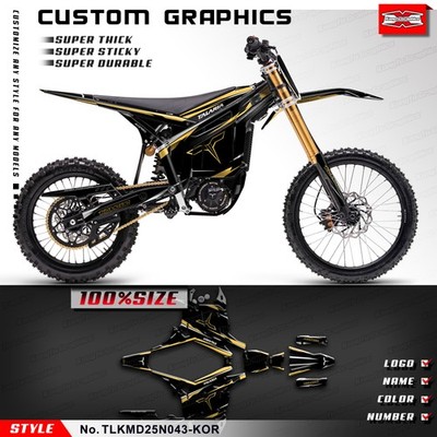 Adhesive Sticker Wrapping for TALARIA KOMODO Graphics Sheet Dirt eBike Restyle