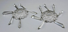 2 ANCIENNES BOBECHES EN VERRE