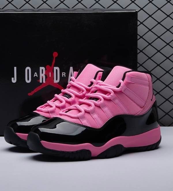 (Women’s) Jordan 11 Retro Pink and Black Size US 5.5-11