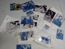9 Glass Photo Negatives CIVIL WAR  Cyanotype LOT photos Reenactment Collection