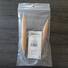 ChiaoGoo Wood Circular 40" Knitting Needles : US 35 19mm -- NEW 