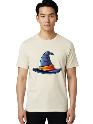 Witch-Hat-6 Mens Graphic Tee, 100% Cotton, Casual Summer Wear