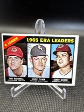 1966 Topps AL 1965 ERA Leaders  Sam McDowell/Eddie Fisher/Sonny Siebert #222