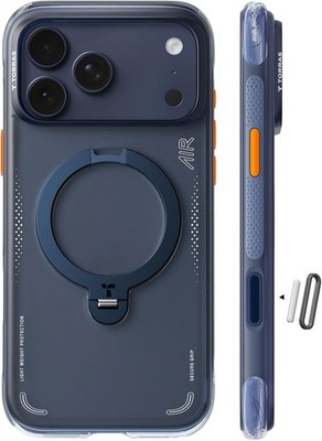 TORRAS Ostand Q3 Hülle für iPhone 17 Pro Max, 360° Magnetischer Ständer, Matt
