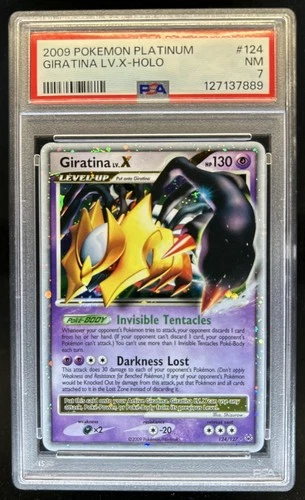 2009 Pokemon Platinum Giratina LV.X #124/127 PSA 7