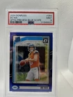 2024 Donruss Bo Nix Optic Preview Blue Scope Rookie RC PSA 9